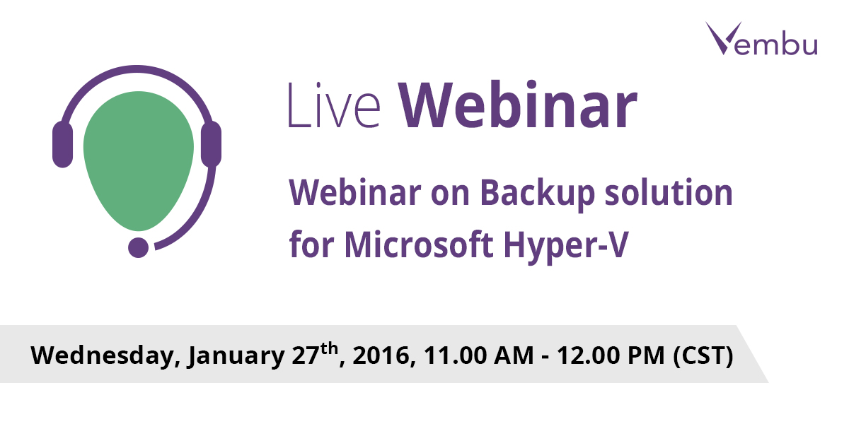 Webinar on Microsoft Hyper-V