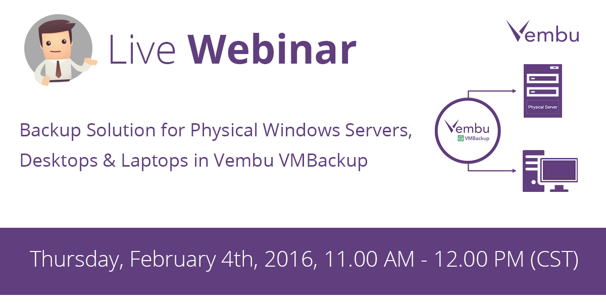 Webinar on Backup solution of Physical server