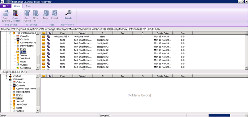 Vembu Explorer for Microsoft Exchange