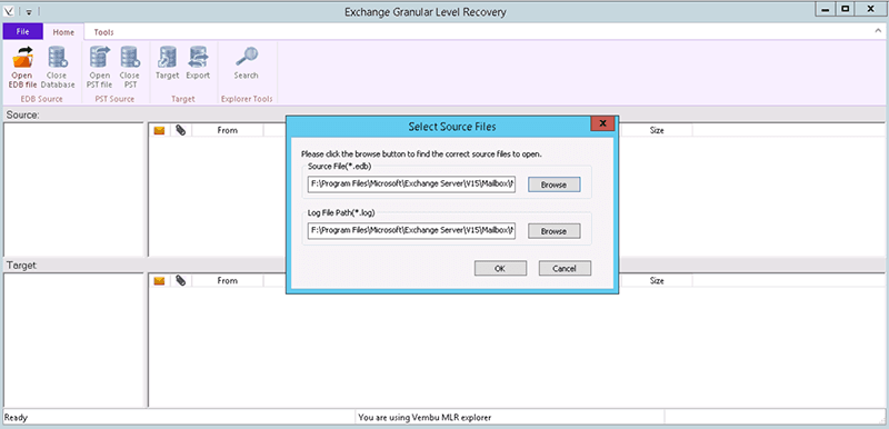 Vembu Explorer for Microsoft Exchange