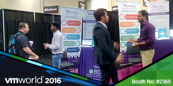 Vembu at 2016 VMworld