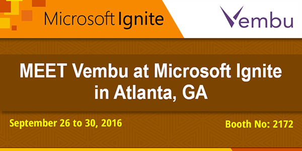 Vembu at Microsoft Ignite