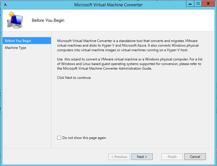 Microsoft Virtual Machine Converter