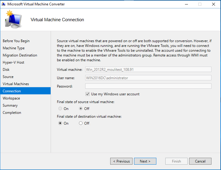 Virtual Machine Connection