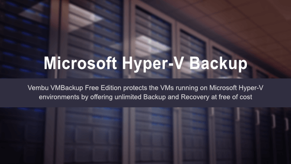Hyper-V Backup