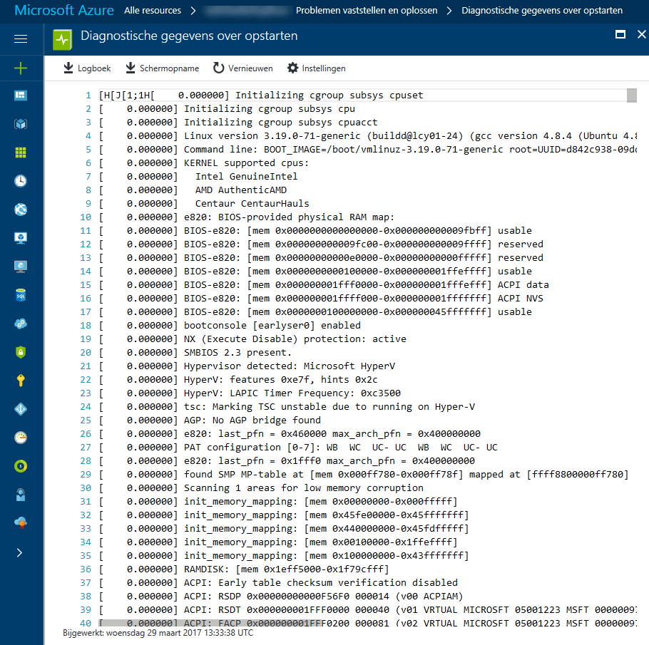 Linux_Azure_Diagnostische