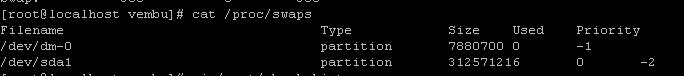 swap memory in Centos