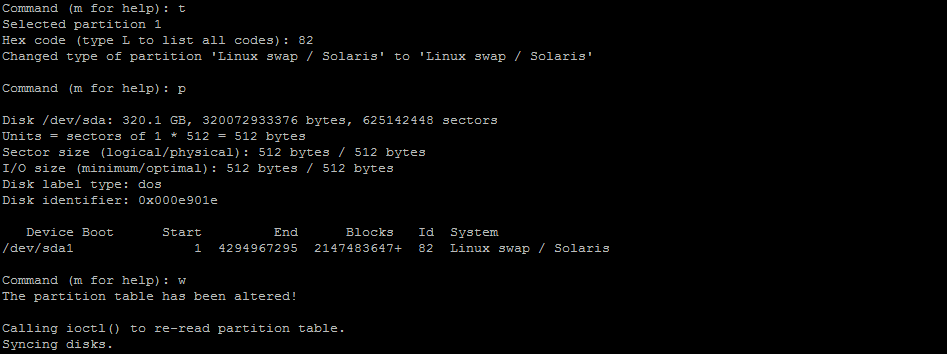 swap memory in Centos