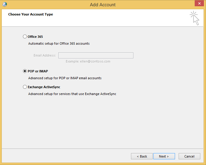 Configuring Office 365 using IMAP