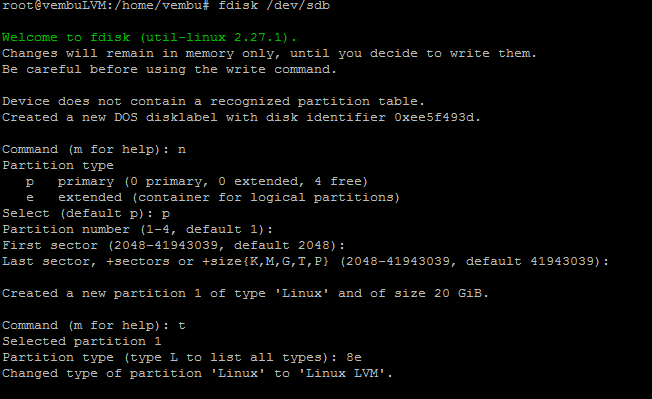 Fdisk Command Ubuntu