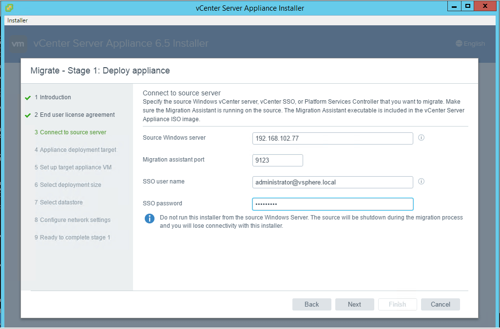 Connection-to-source-server