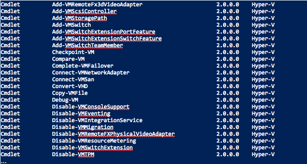 Exploring Hyper-V using Windows PowerShell 