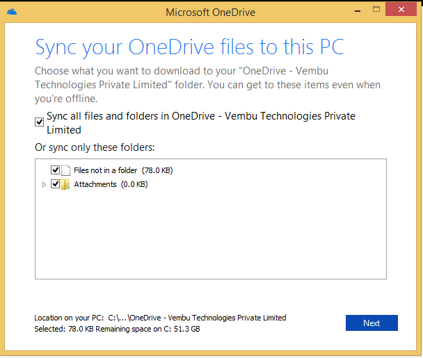 onedrive sync