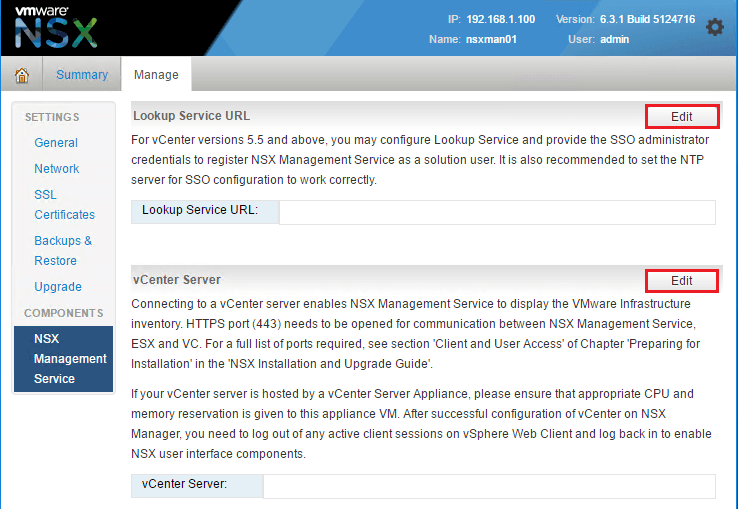 NSX-Management-service
