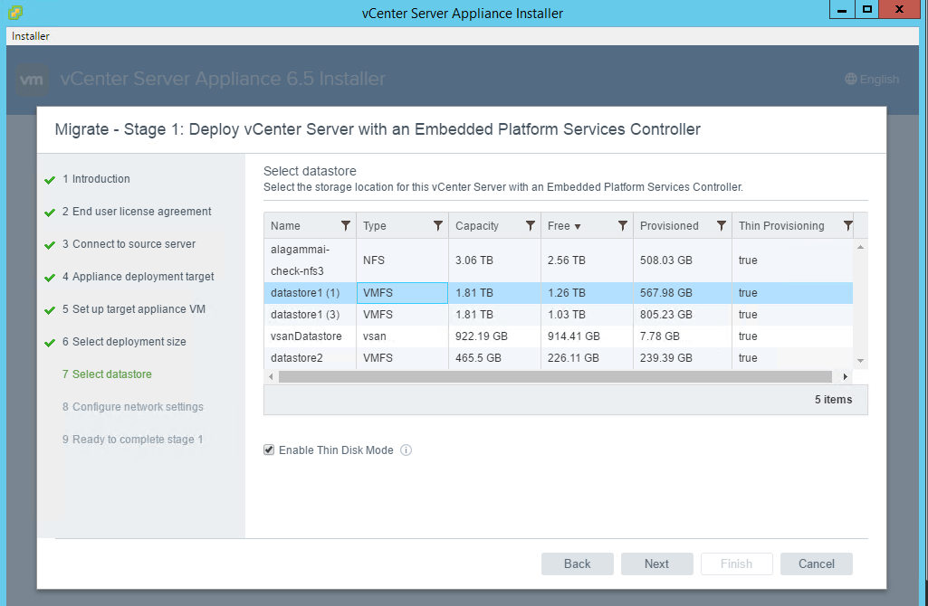 Select-datastore