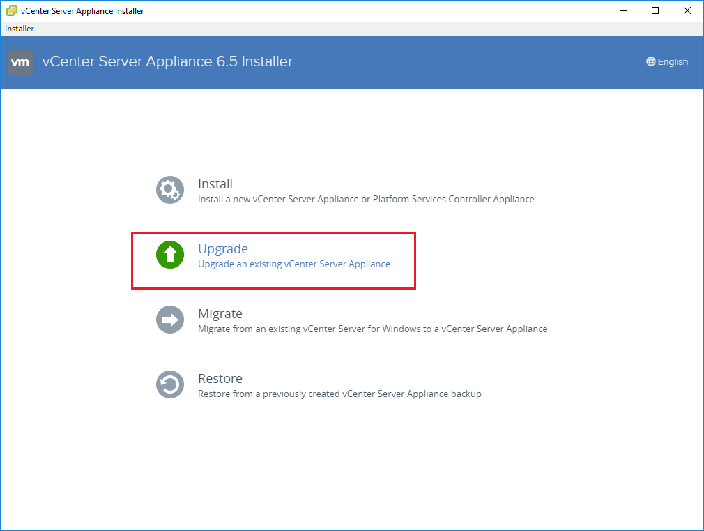 Migrating from vCSA6 to vCSA6.5