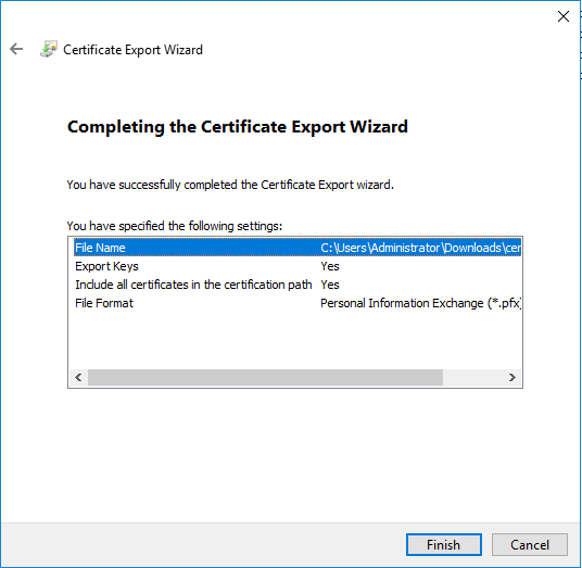 Certificte-export-wizard