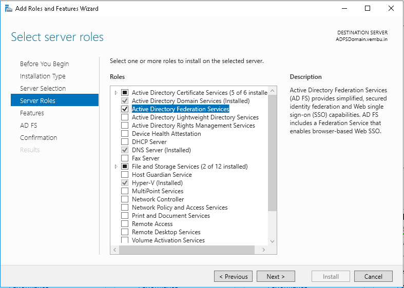 Windows-2016-ADFS-Installation-and-Configuration