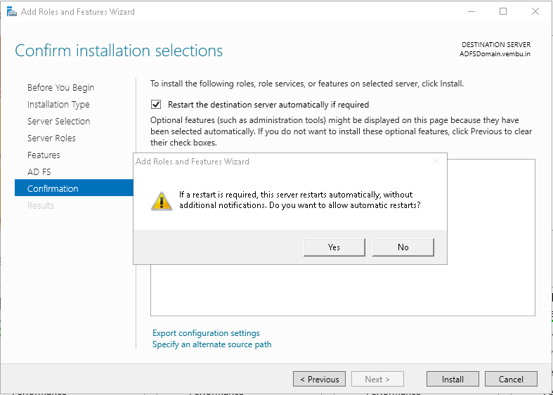 office 365 adfs install new certificate