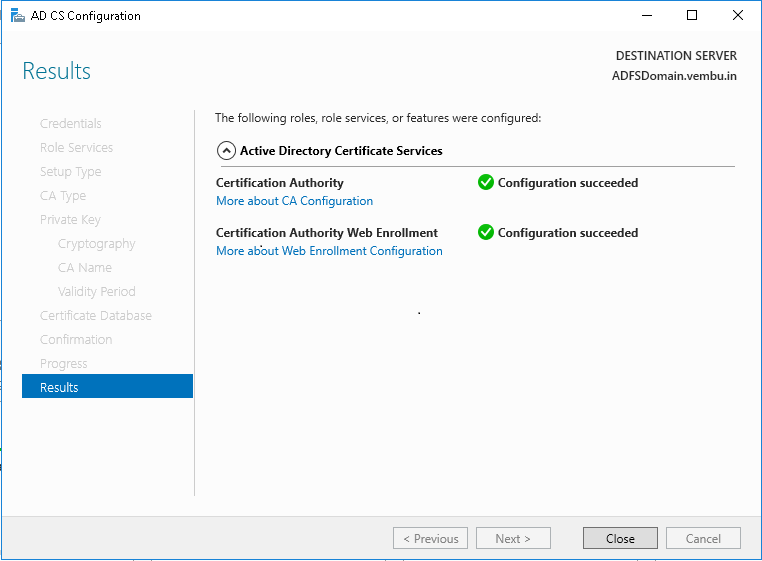 Active Directory Certificate Services