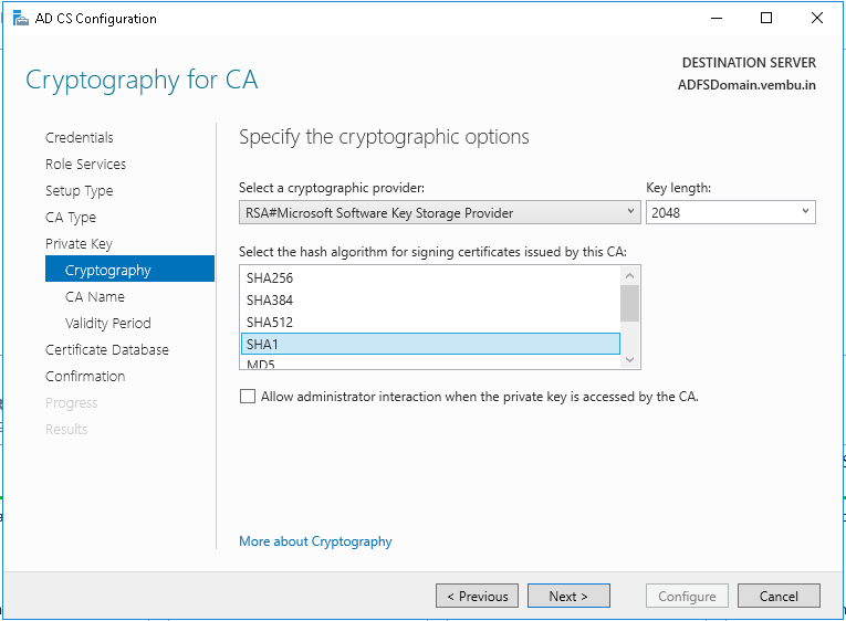 Active Directory Certificate Services