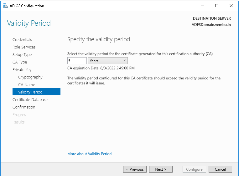 Active Directory Certificate Services