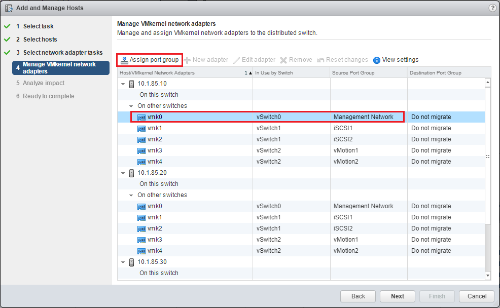 Migrating from VMware VSS to VDS