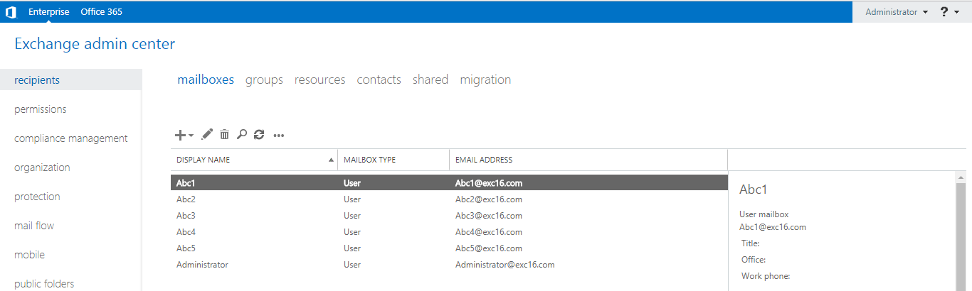 Exchange-admin-center