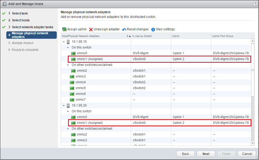 Migrating from VMware VSS to VDS