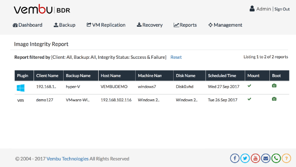 备份的完整性测试