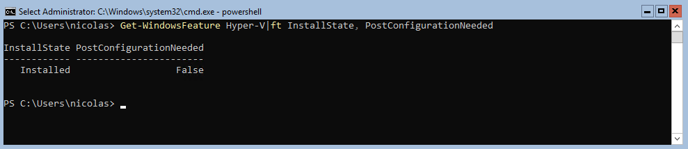 Hyper-V is installed