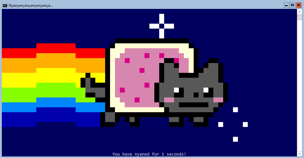 Linux Container based on Nyan Cat