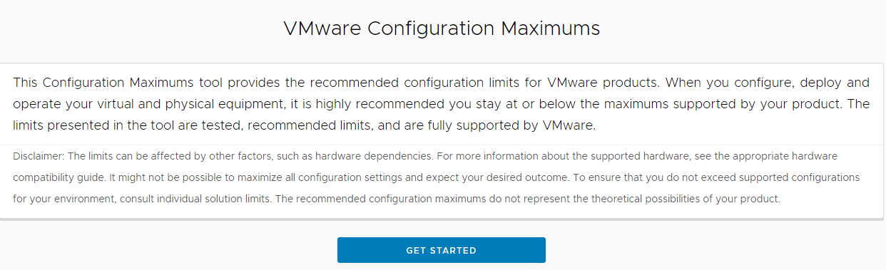 VMware-Configuration-Maximums-site