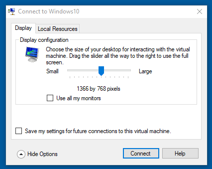 Use-Local Resources-on-Hyper-V-Virtual-Machine-with-VMConnect