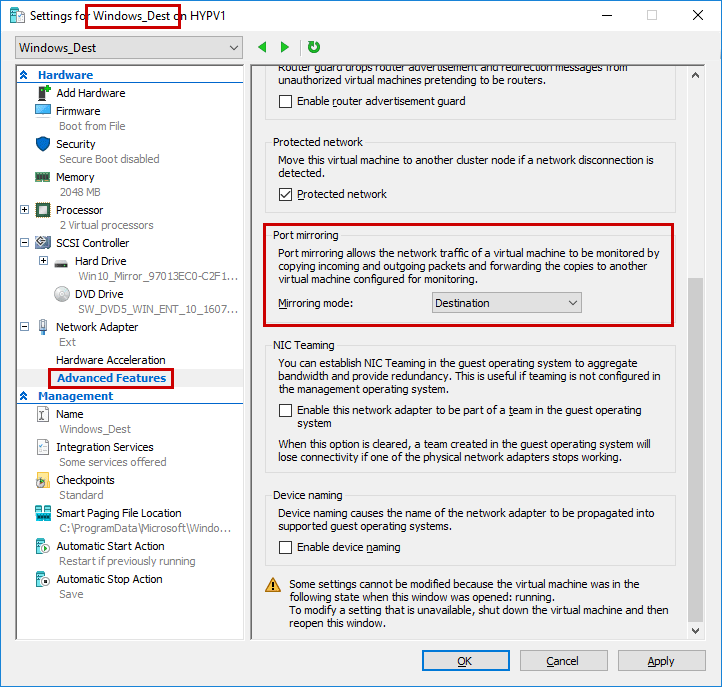 Hyper-V-Port-Mirroring