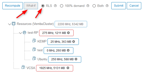 VMware DRS Entitlement Viewer