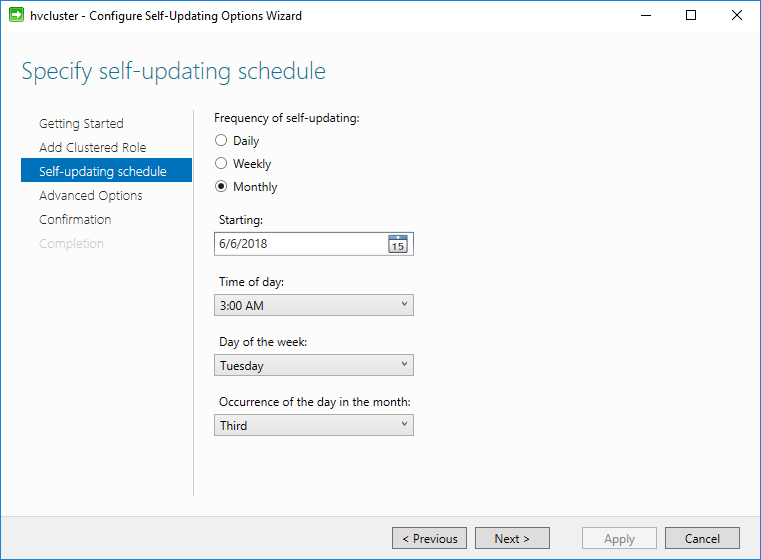 Hyper-V-cluster-aware-updating