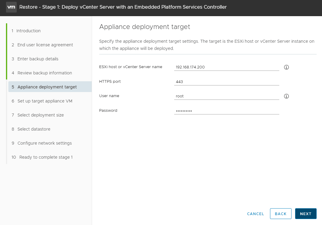 vmware-vcsa-6-7-appliance-restore