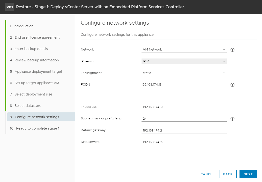 vmware-vcsa-6-7-appliance-restore