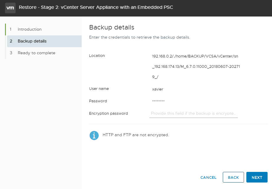 vmware-vcsa-6-7-appliance-restore