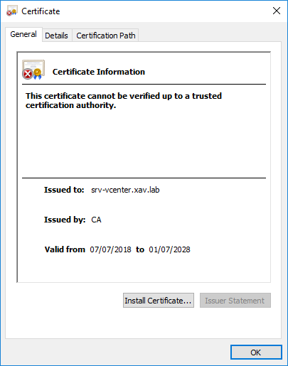 Replacing the vCenter SSL Certificate