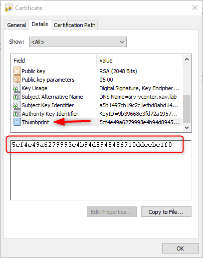 Replacing the vCenter SSL Certificate