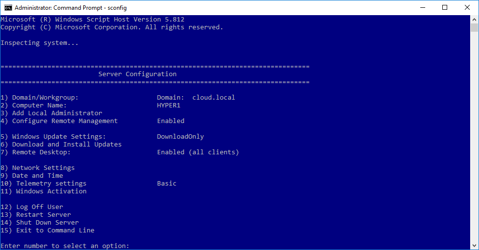 Sconfig utility