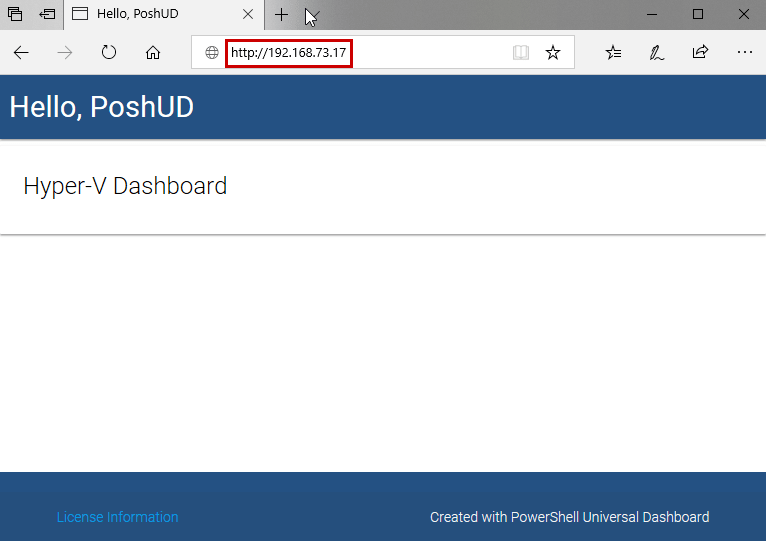 How to create Hyper-V Dashboard using Windows PowerShell