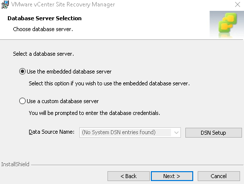 SRM-embedded-vPostgresql-database-backup