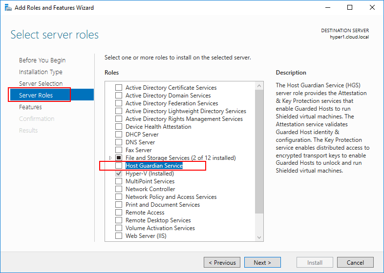 Security Features in Windows Server 2016 Hyper-V