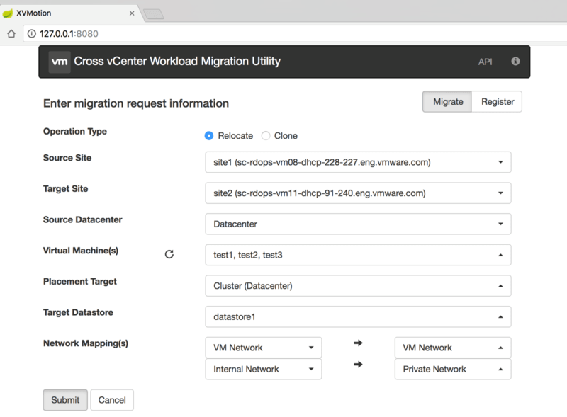 Cross-vCenter-Migration