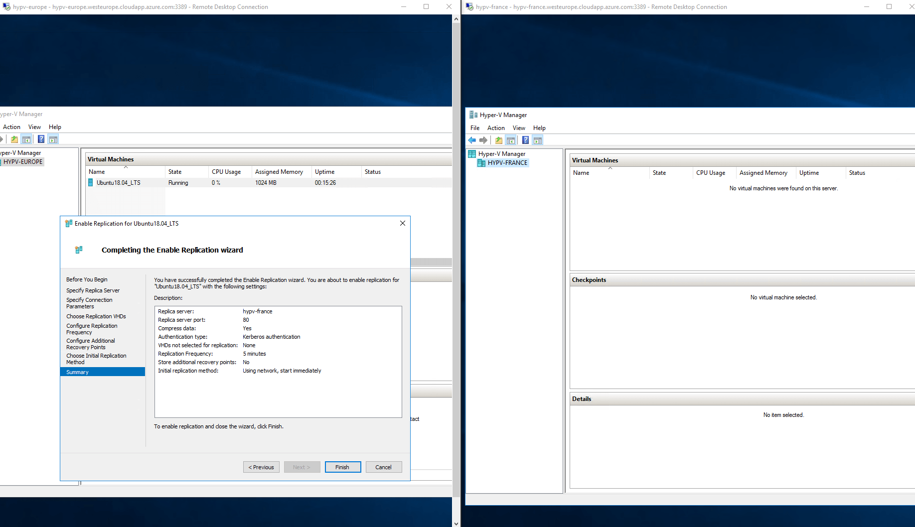 Hyper-V-replication