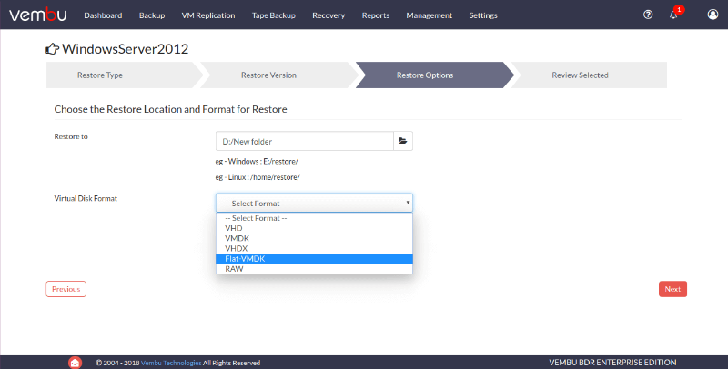 windows machine to VMware environment