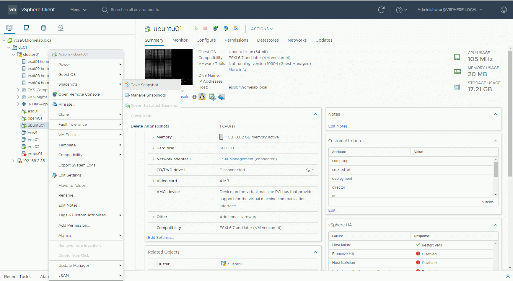 Vmware snapshot consolidate что это